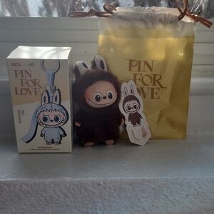 Brown Plush Toy with Keychain